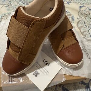UGG Kids Tan and Brown Sneaker shoes.